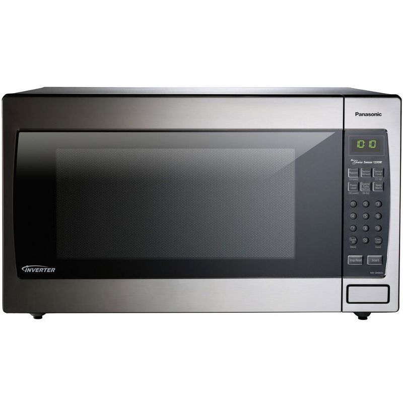 Panasonic NN-SN966SR 2.2 Cubic Foot 1250 Watt Stainless Steel Microwave Countertop Oven with Inverter Technology, Silver (Certified Refurbished)