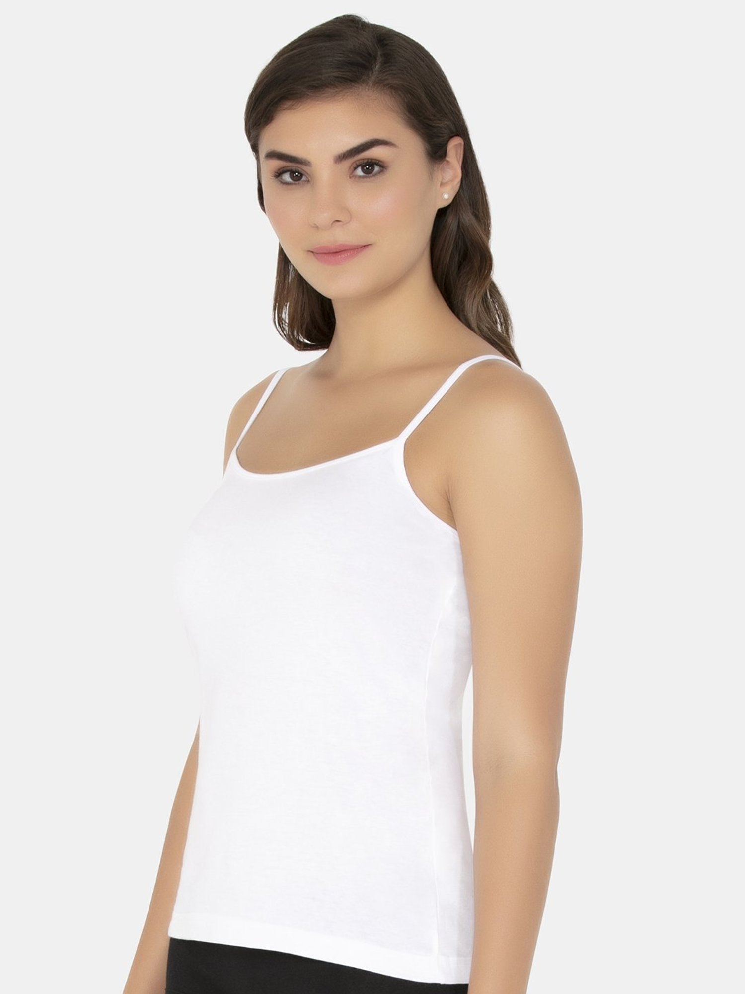 Enamor White Non-Padded Camisole