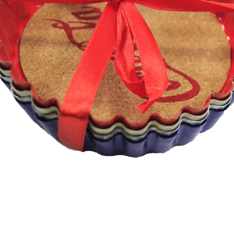 Tabletop 0.5" Coca Cola Metal Coasters Licensed Transpac  -  Coasters