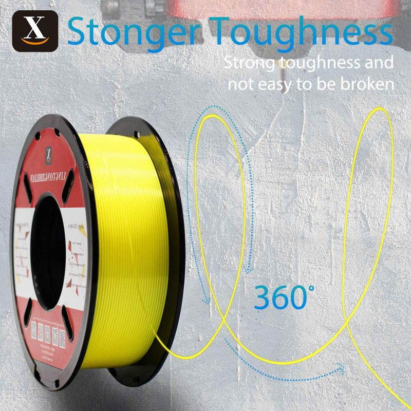XTZL3D| PLA Material Printing Filament for 3D Printer, Yellow,1kg, 1.75mm