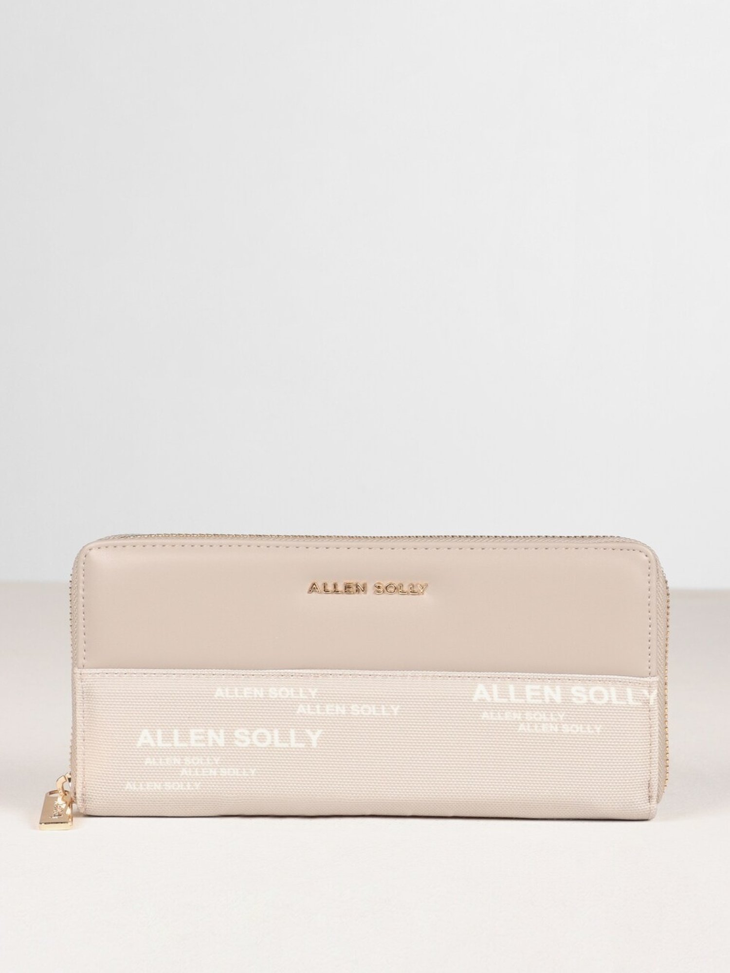 Allen Solly Grey Printed Zip Around Wallet for women
