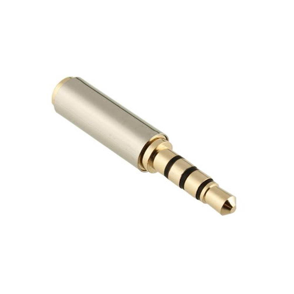 Gold 3.5mm Male  to 2.5mm Female  Audio Stereo Headphone Jack Adapter Converter