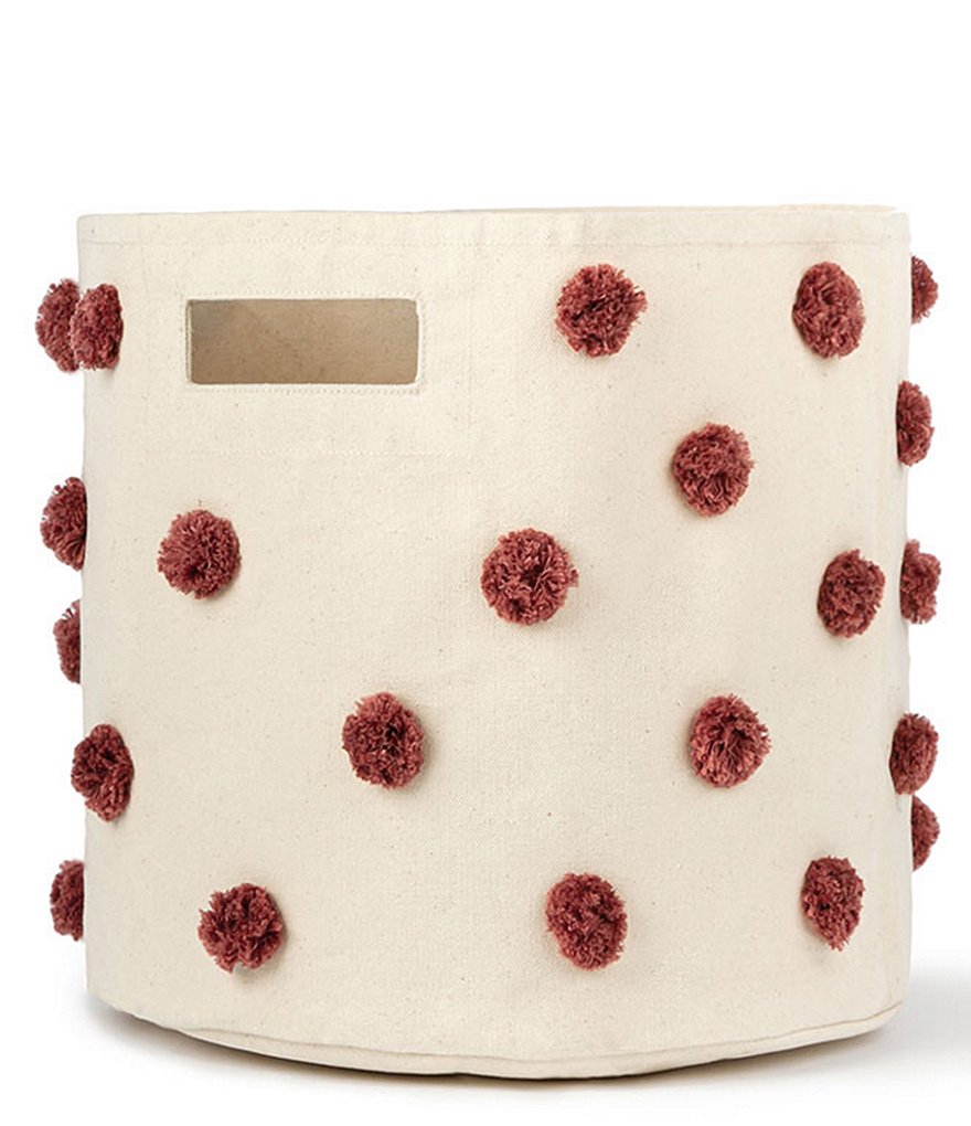 Edgehill Collection Hand-Woven Rattan Market Basket