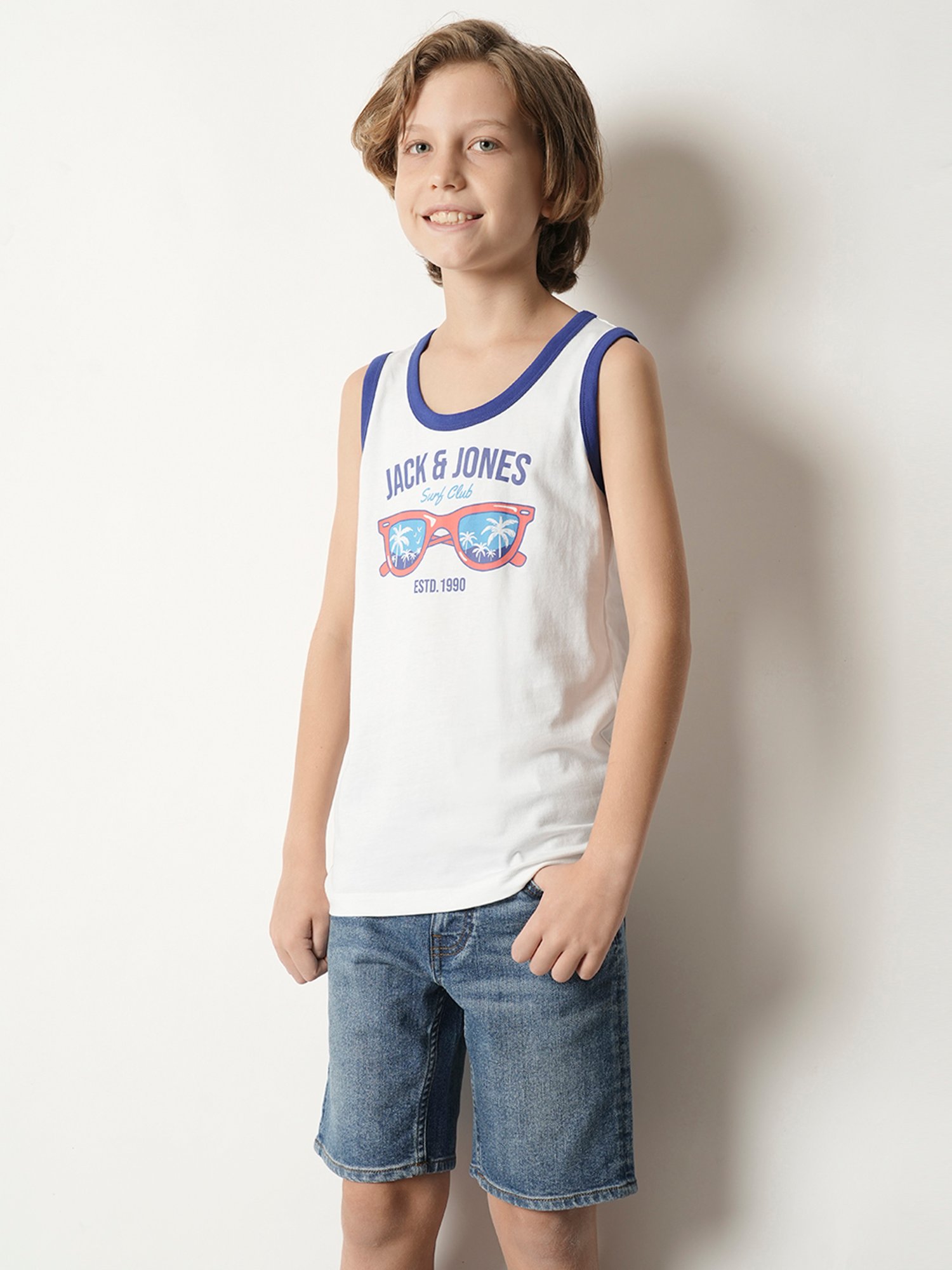 Jack & Jones Junior White Printed T-Shirt