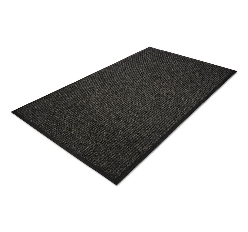 4'x6' Rectangle Solid Floor Mat Black - Guardian
