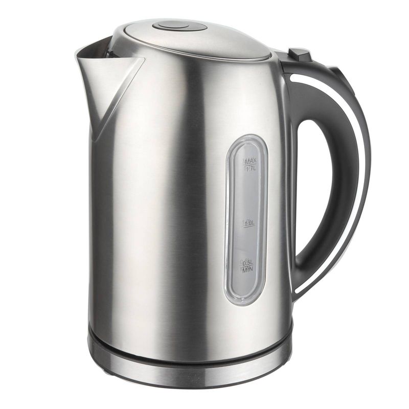 MegaChef 1.7L Electric Tea Kettle - Silver