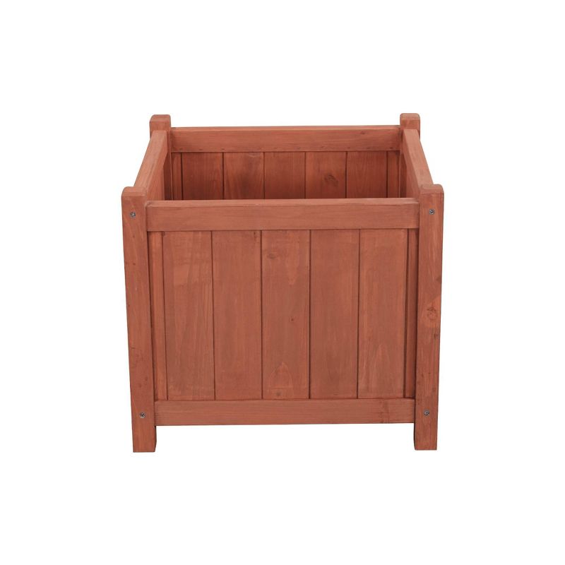 Square Planter Box - Brown - Leisure Season