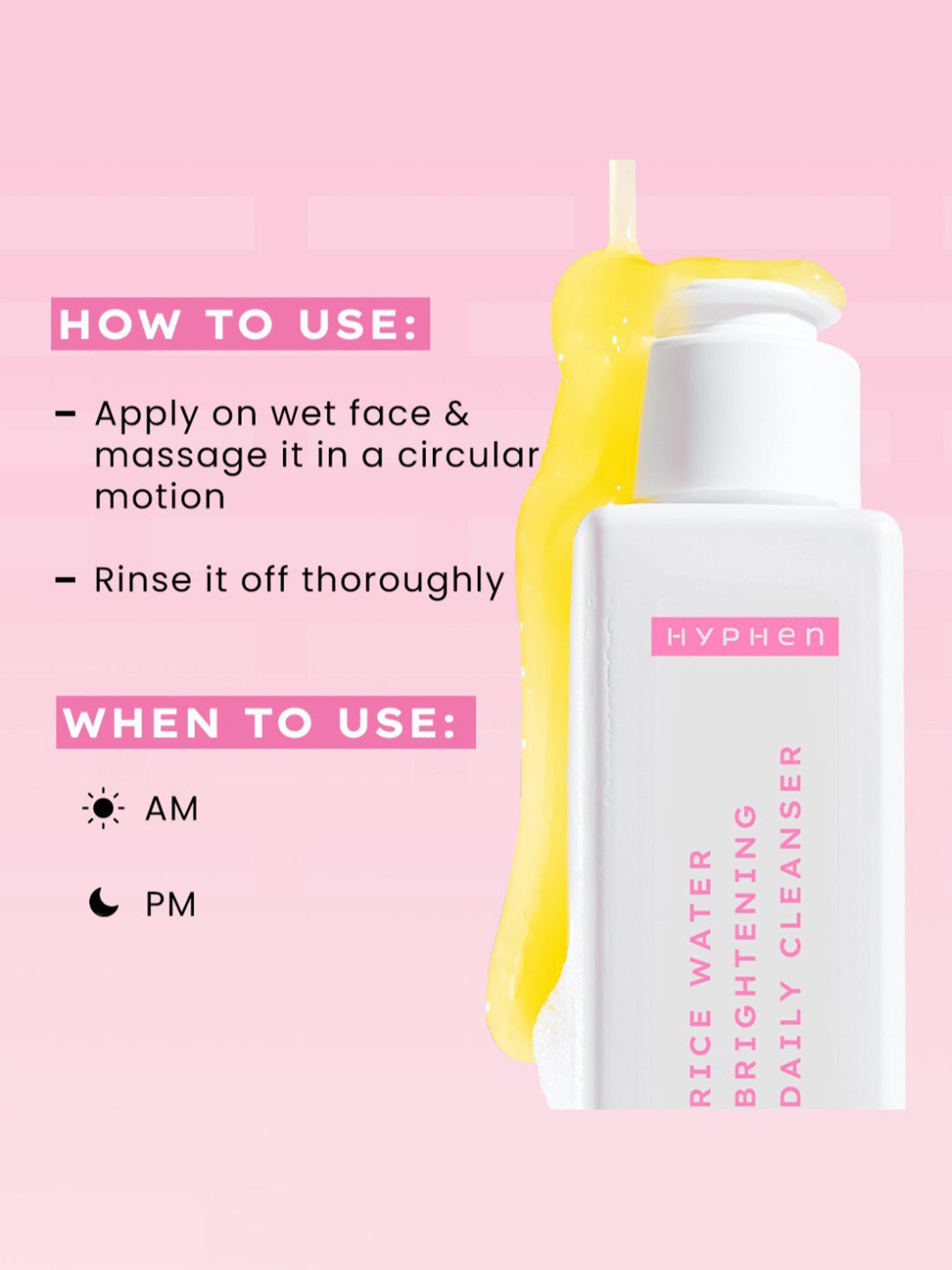 Hyphen Rice Water Brightening Daily Cleanser - 100 ml