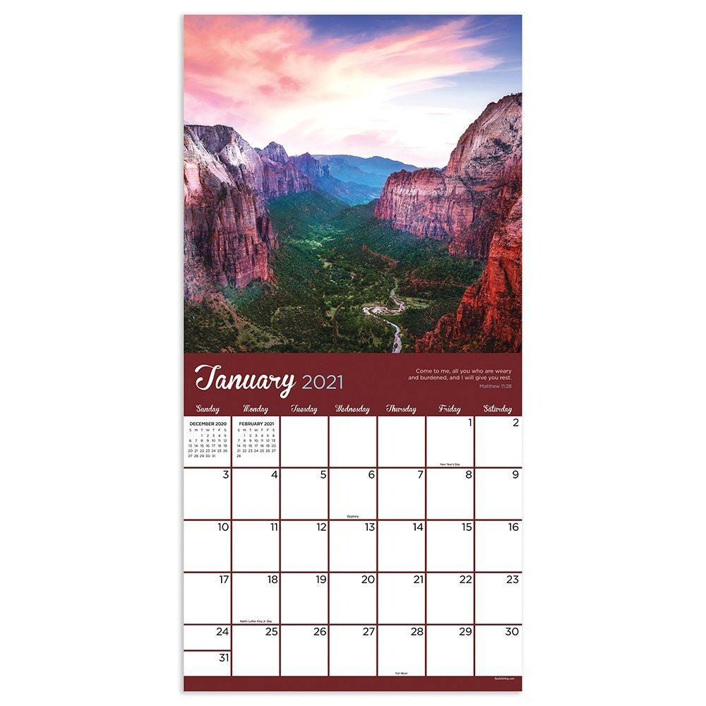 TF Publishing,  Paths to God Wall Calendar 2021