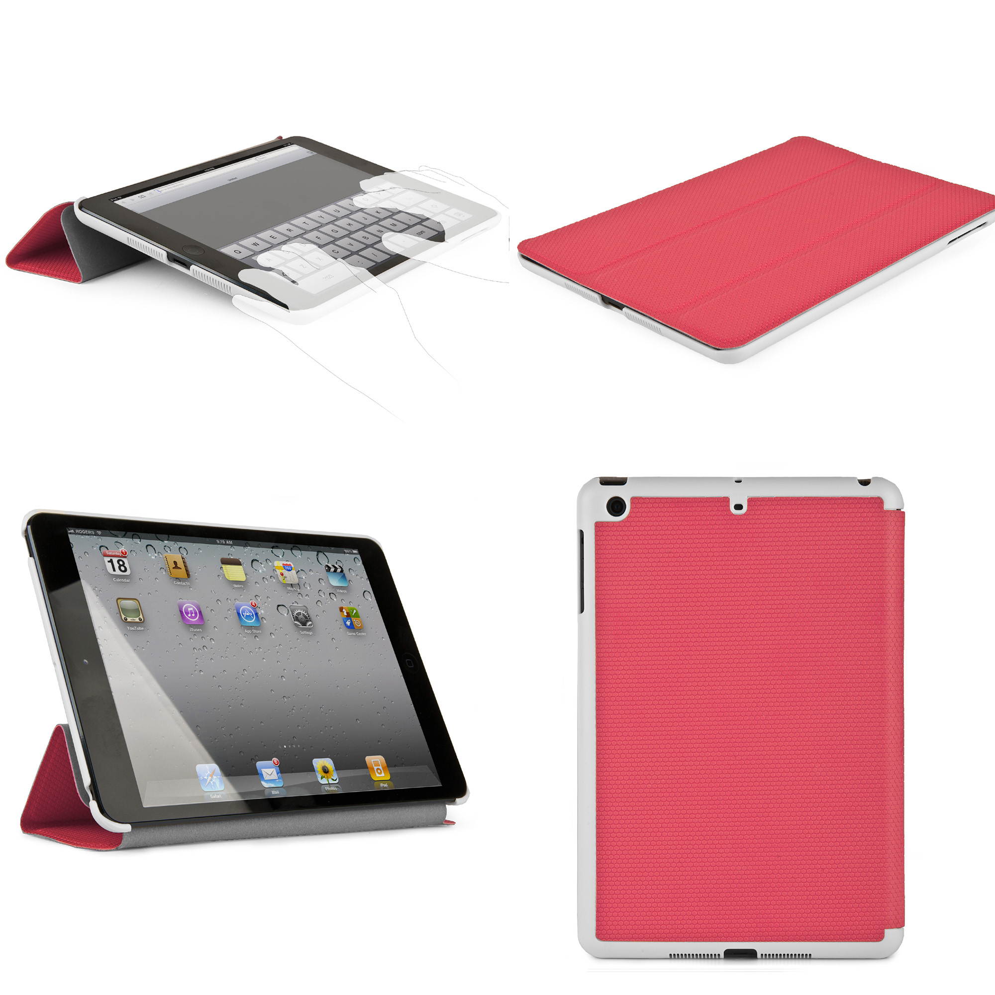 iPad Mini Ultra Thin Protective Smart Case Cover with Sleep Mode and Stand