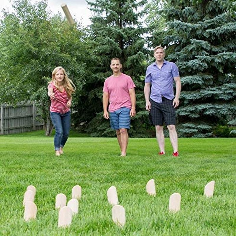Amazin' Aces Wood Pickleball Set with 2 Wooden Padded Paddles, 4 Yellow Balls, and Carry Bag Great for Schools, Community Centers, and Athletic Clubs