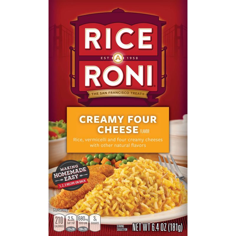 Rice A Roni Creamy Four Cheese Rice - 6.4oz