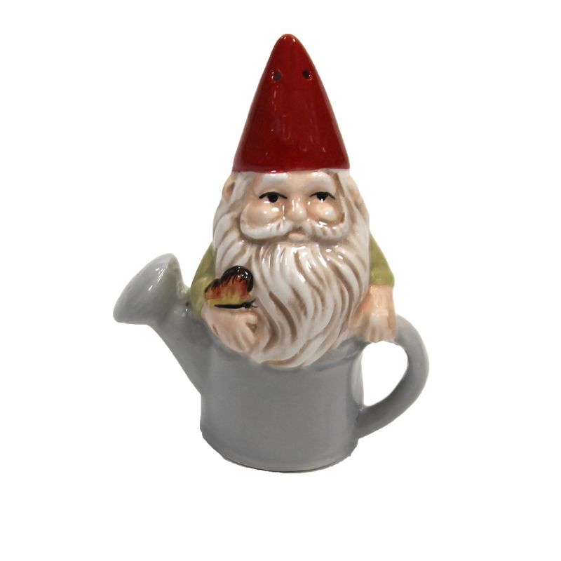 Tabletop 3.75" Gnomes Salt & Pepper Set Garden Watering Can Ganz  -  Salt And Pepper Shaker Sets