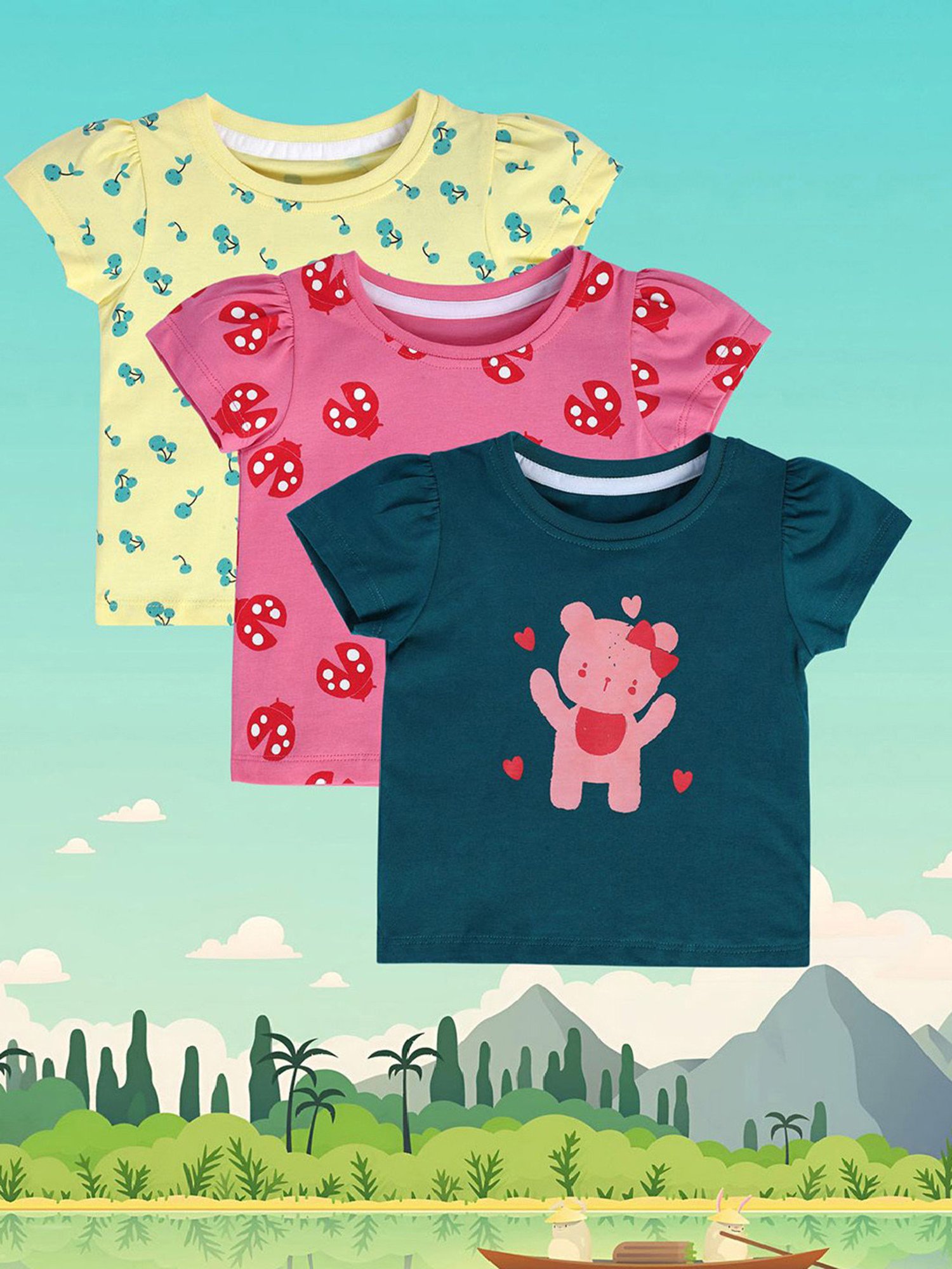 Nino Bambino Kids Multicolor Cotton Regular Fit Brief