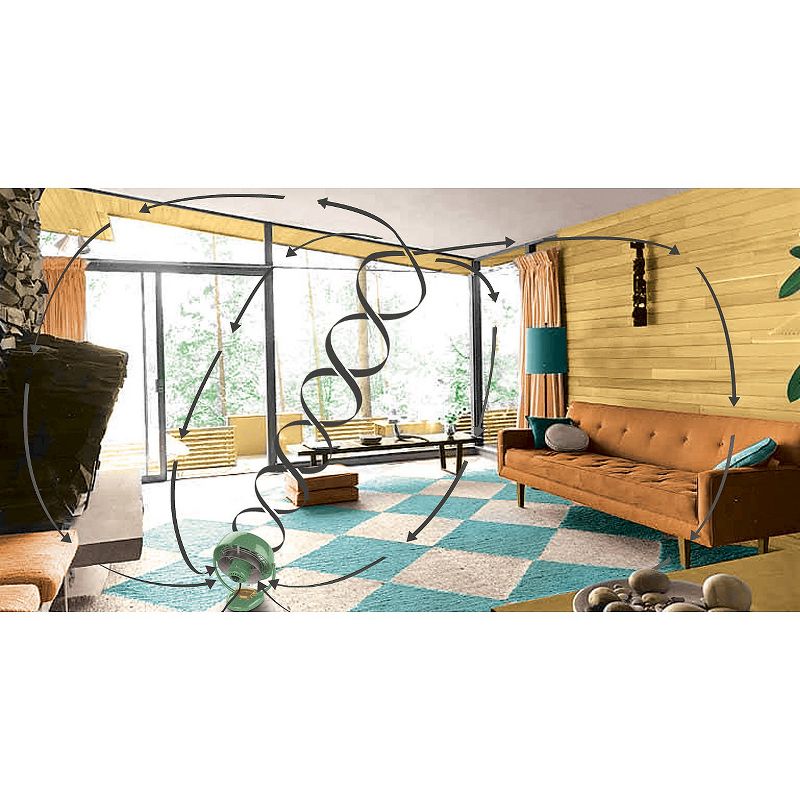 Vornado VFAN Vintage Whole Room Air Circulator Fan Green