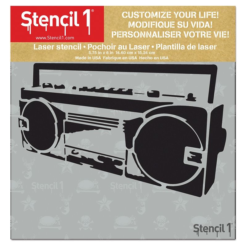 Stencil1 Birds in Branches - Stencil 8.5" x 11"