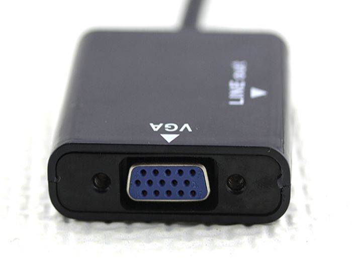 HDMI To VGA Cable + Aduio HD Conversion Cable Adapter Male to Female Converter For PC DVD HDTV
