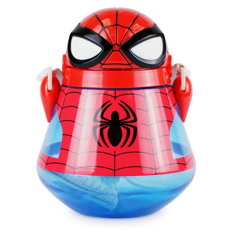 Disney Spider-Man 22oz Plastic Flip Top Tumbler with Strap Red