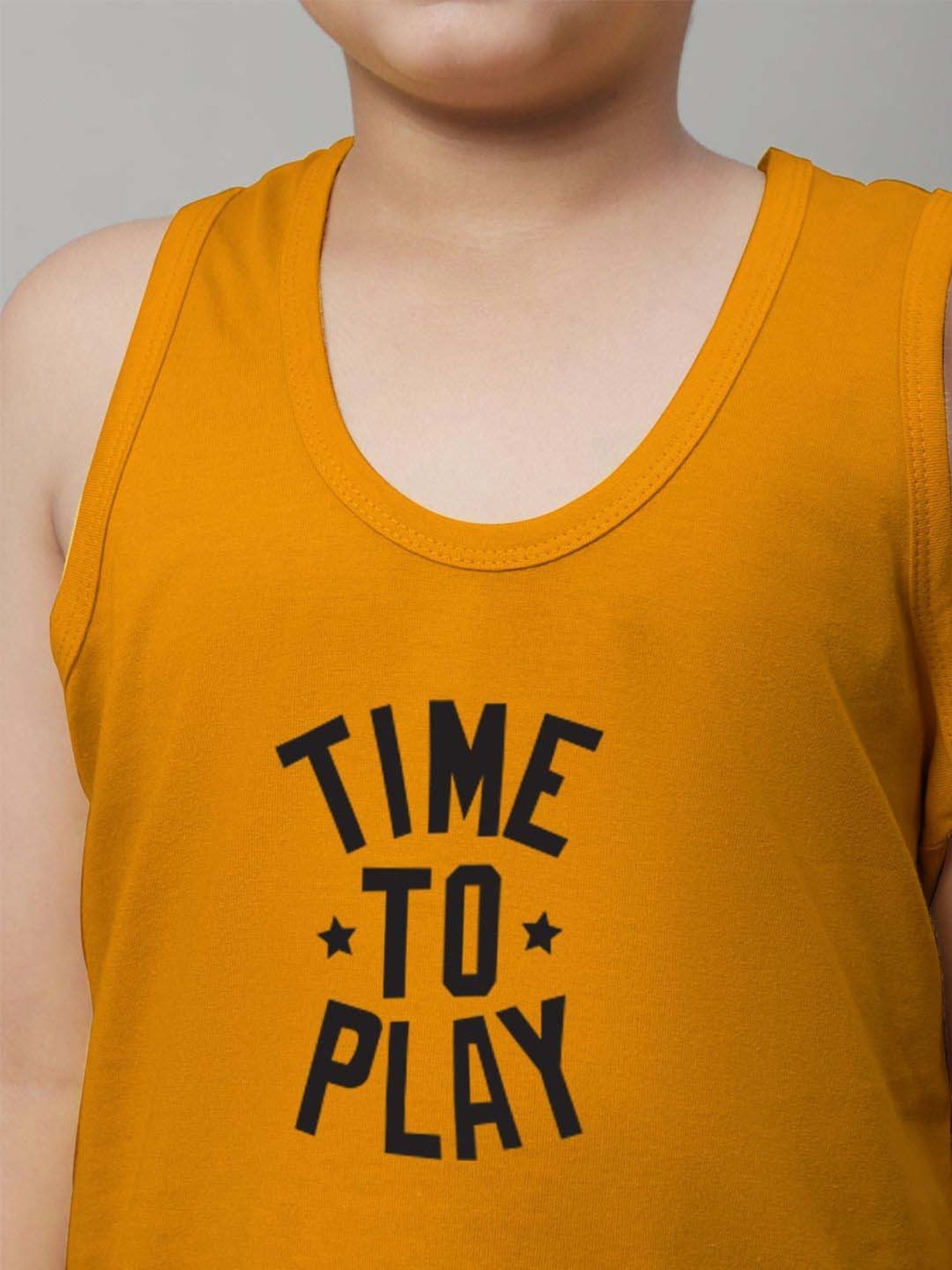 Palm Tree Kids White Printed Vest