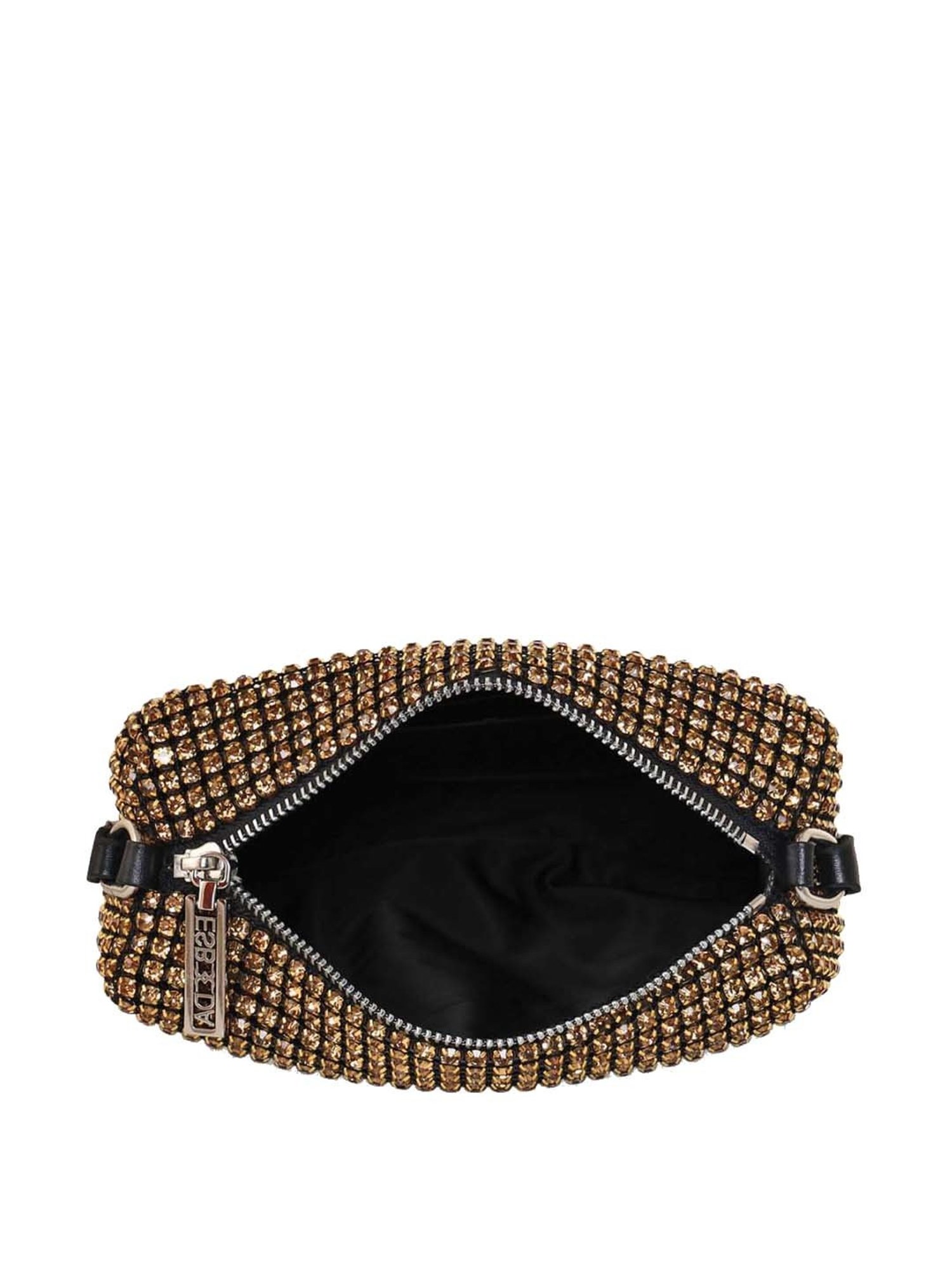 Esbeda Golden Embellished Small Sling Handbag