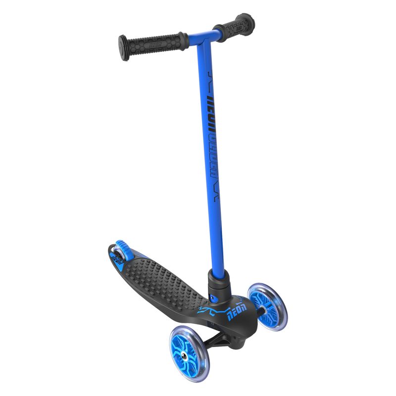 Y-volution Kids' Neon Glider Lightweight LED Light-Up Scooter - Blue