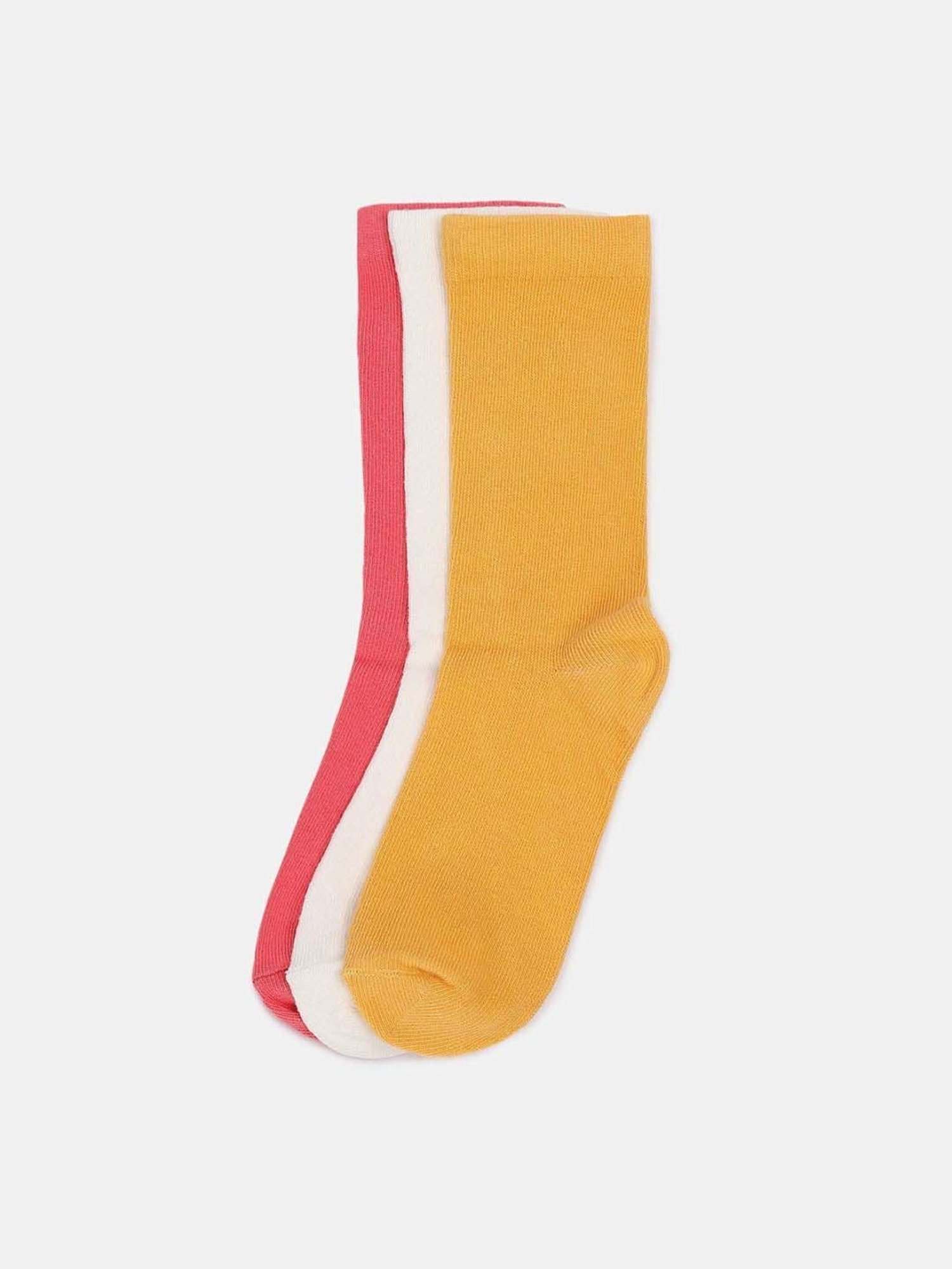 Skechers Crew Multicolor Printed Socks for Girls - Pack of 3