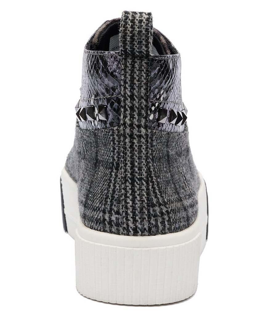 Jessica Simpson Emiliya Plaid Studded Platform Sneakers