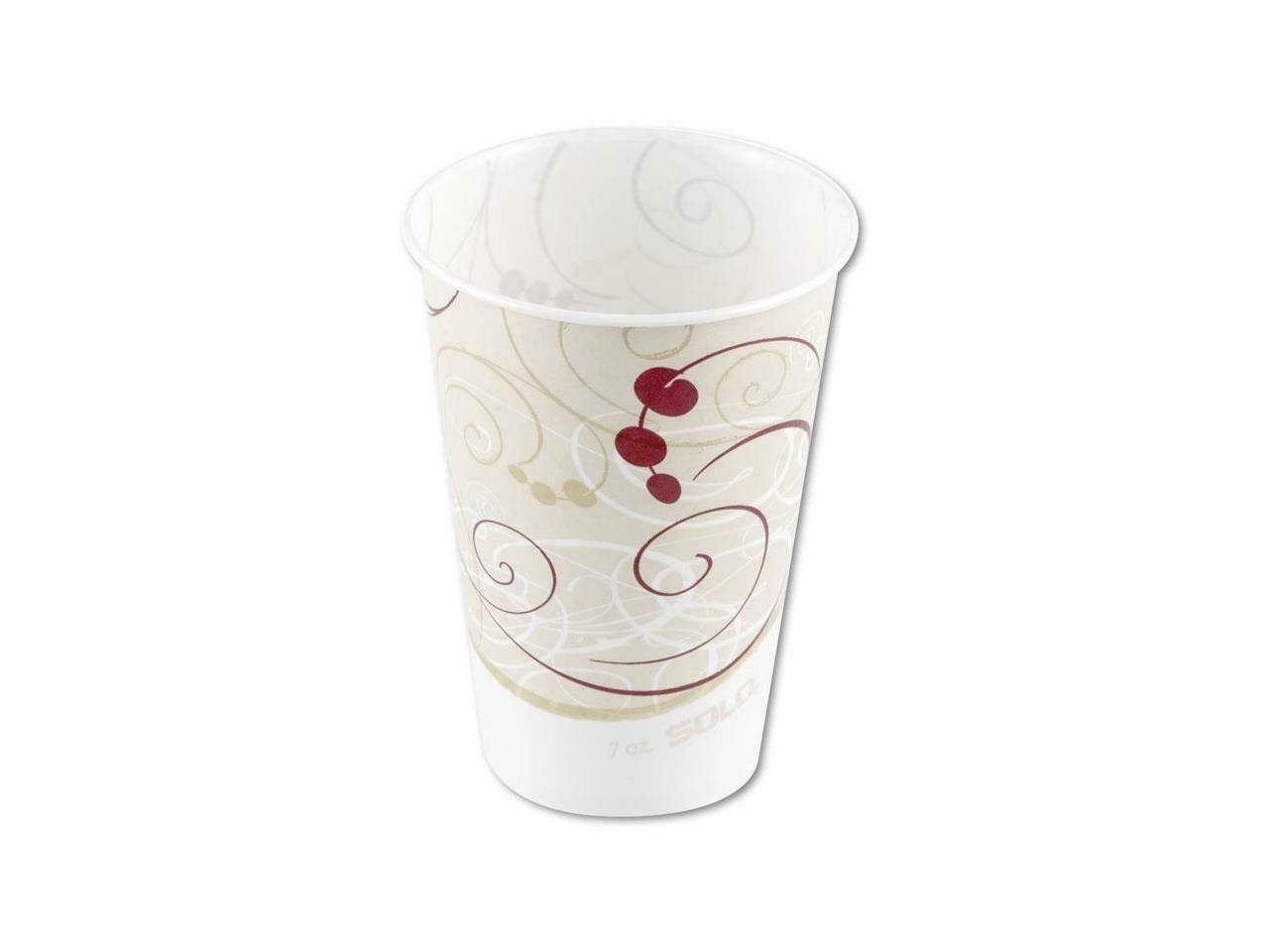 Symphony R7NSYM Wax Coated Paper Cold Cup, 7 oz. - 1 Case (2000 Cups)