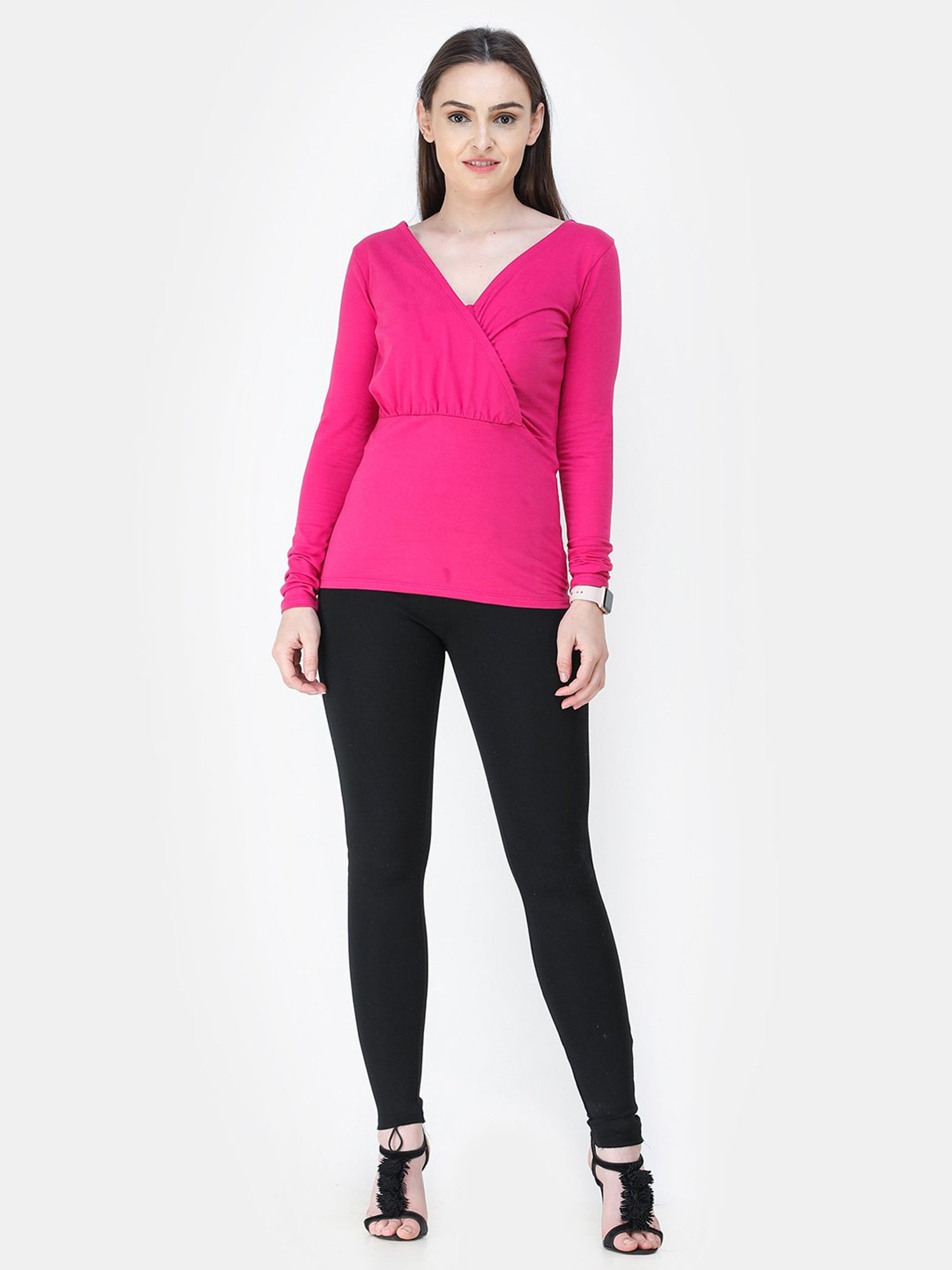 Cation Magenta Top