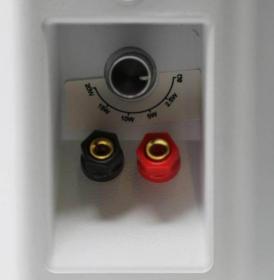 TIC ASP120-W 6.5" Weather-Resistant Outdoor Patio Speakers with 70v Switch (Pair) - White &hellip;