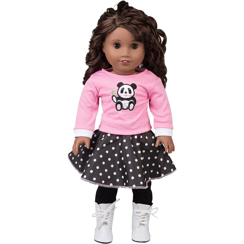 Dress Along Dolly Panda Poodle Skirt for American Girl Doll