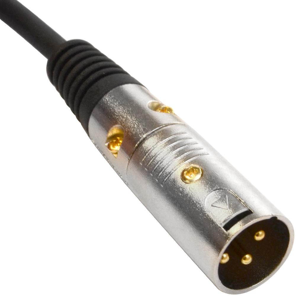 Seismic Audio - SAPGX-2Green-6Pack - 6 Pack of 2 Foot Gold Plated Green XLR Mic Microphone Patch Cable Cord Balanced