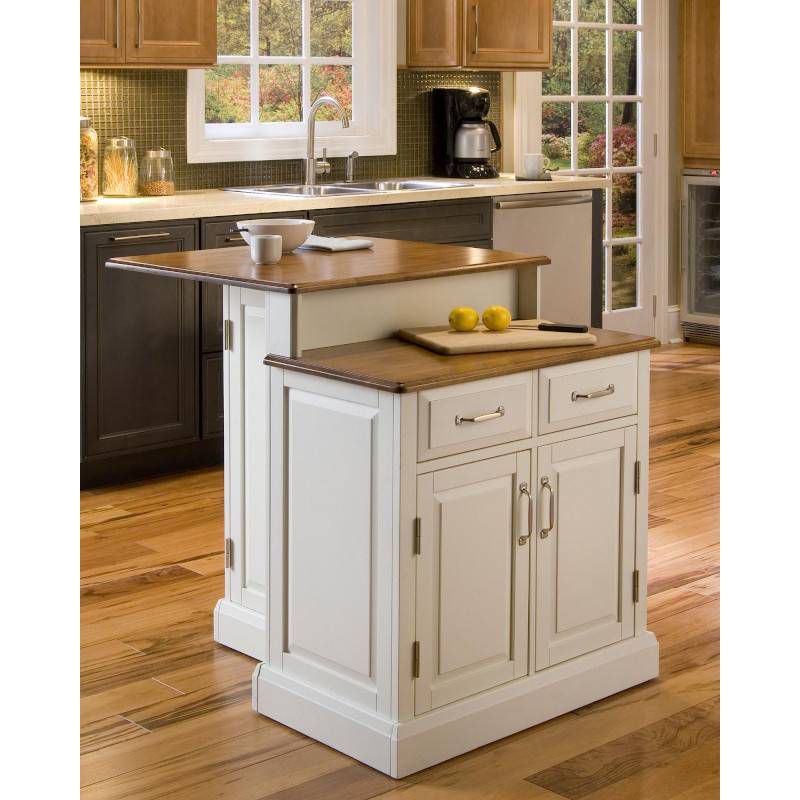 Origami Wood Top Steel Kitchen Organizer 3 Mesh Basket Sliding Drawer (2 Pack)