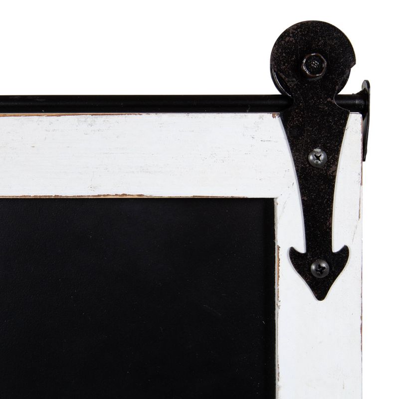 26" x 32" Sumpter Wood Framed Wall Organizer Rustic Brown - Kate and Laurel