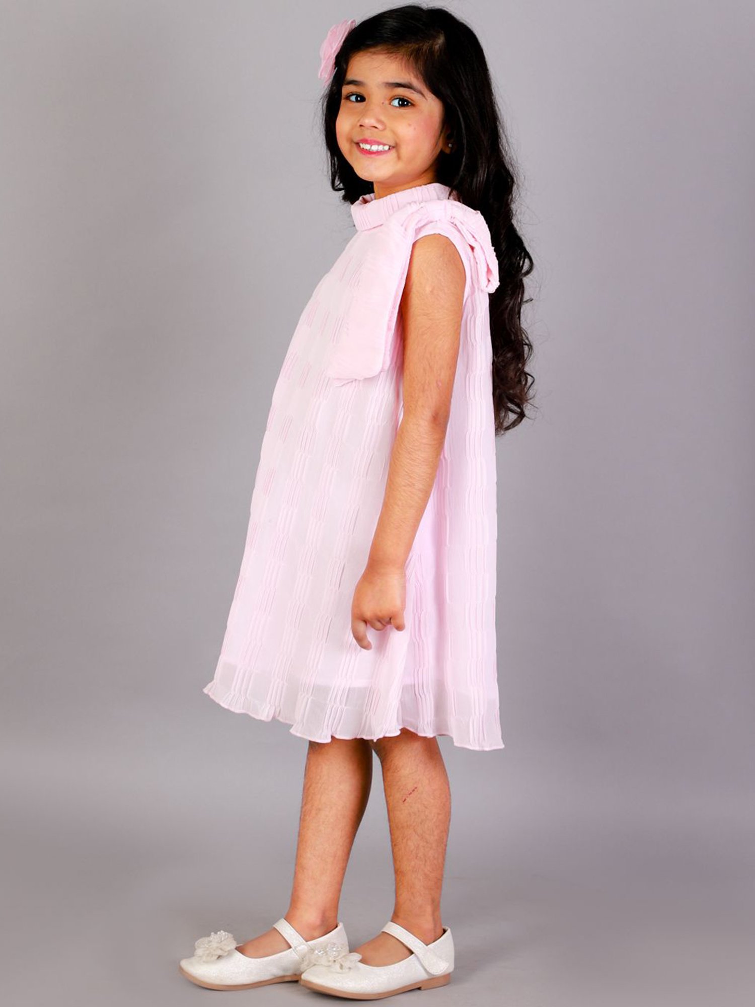 KidsDew Pink Regular Fit Dress
