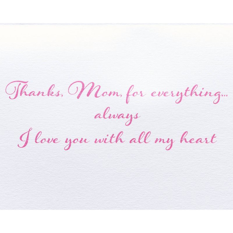 Mothers Day Greeting Card Flower Mom Lettering - PAPYRUS
