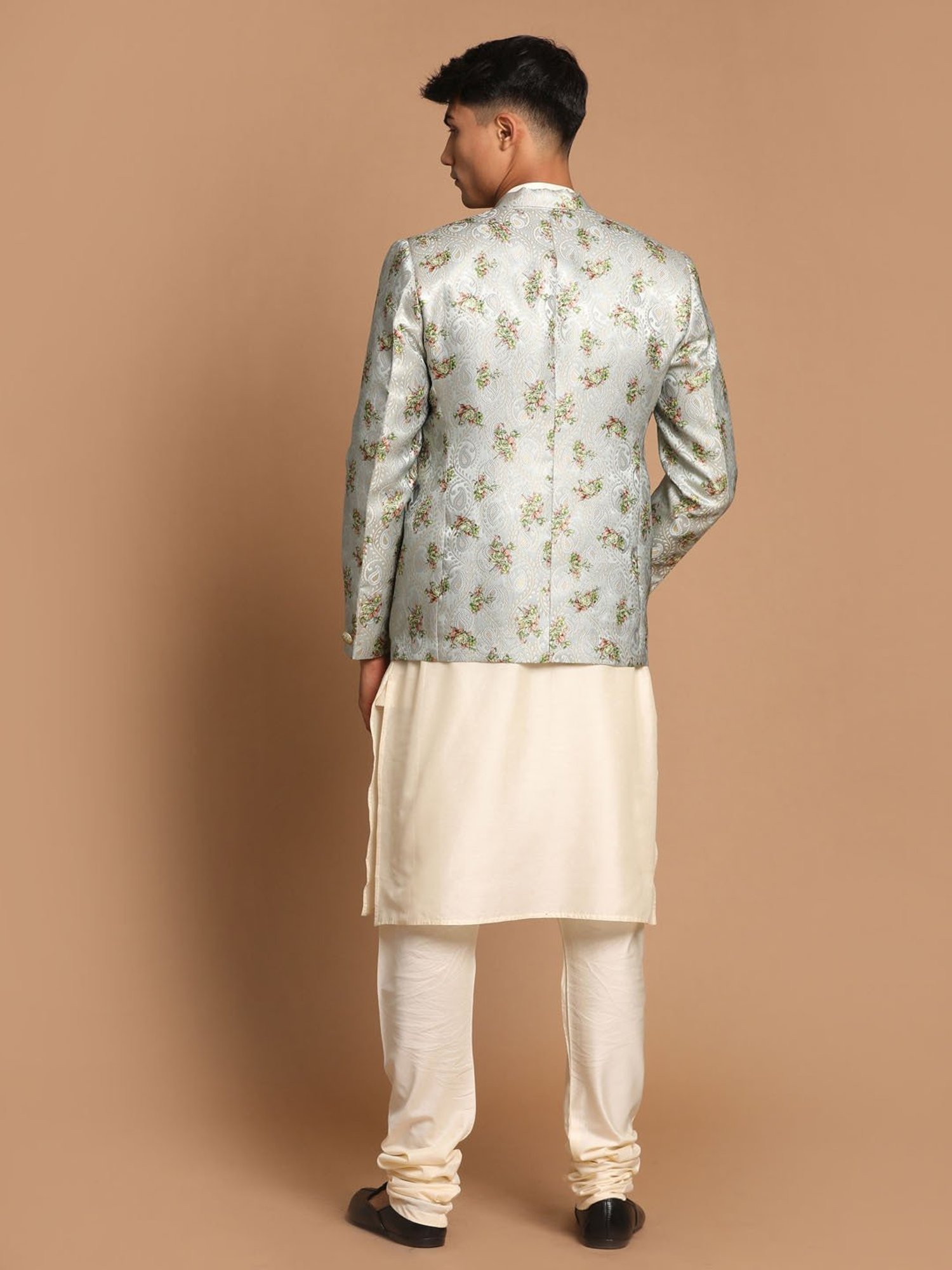 Sanwara Sea Green & White Cotton Regular Fit Chikankari Kurta Bottom Set