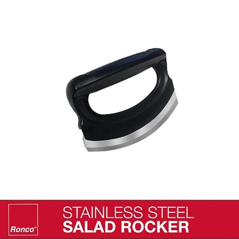Ronco Salad-O-Matic, Family-Size Bowl and Salad Rocker, Curved Salad Chopper
