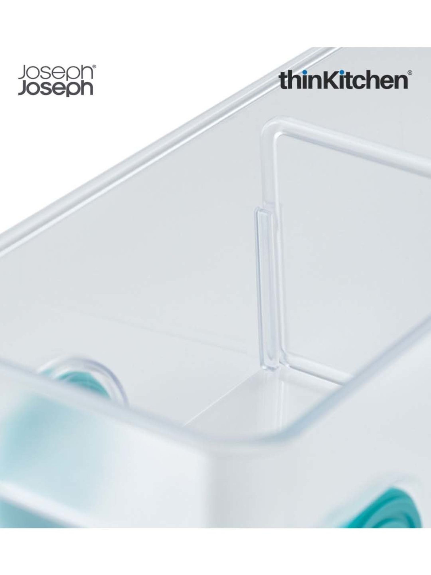 Joseph Joseph Transparent Polypropylene Compact Fridge Storage Bin