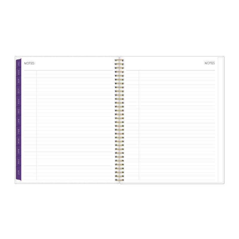 2021-22 Academic Planner 8.5" x 11" Flexible Plastic Cover Weekly/Monthly Wirebound Alcohol Ink Purple - May Designs