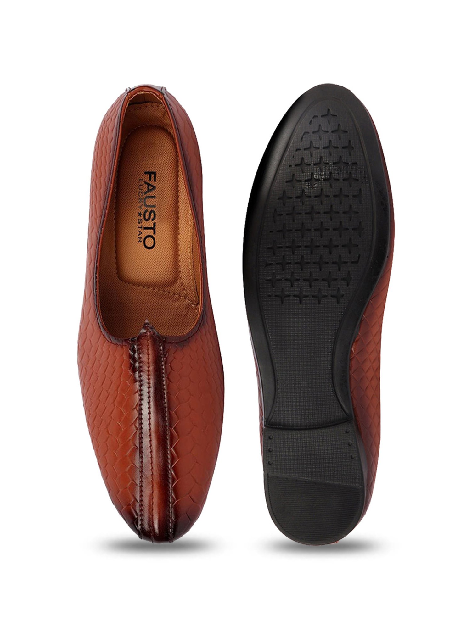 Walkway Men's Black Ethnic Juttis