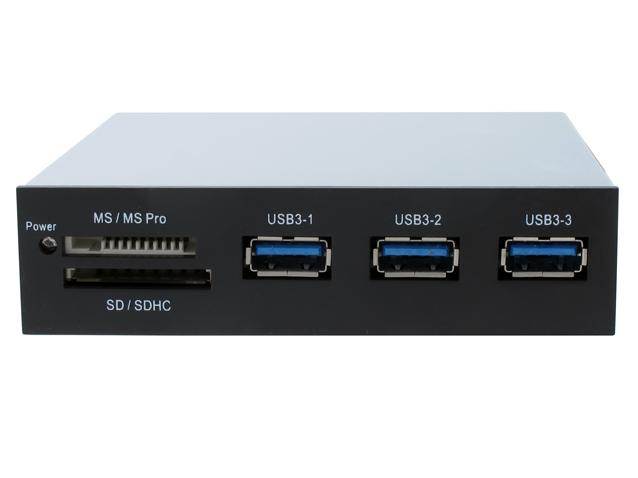 Sedna - All in 1 USB 3.0 Front Panel Internal Card Reader with 3 Port USB 3.0 Hub (3.5")