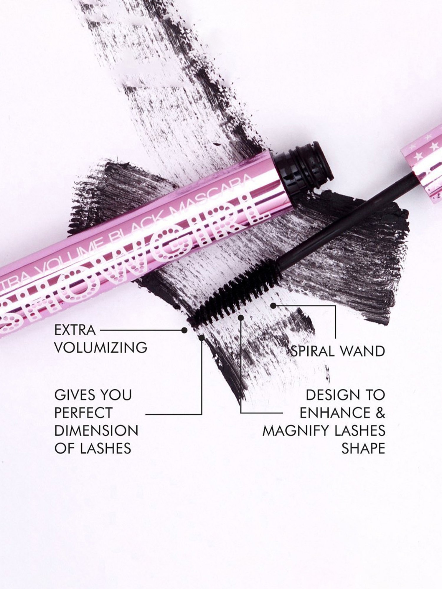 Barry M Showgirl Extra Volumising Black Mascara - 7 ml