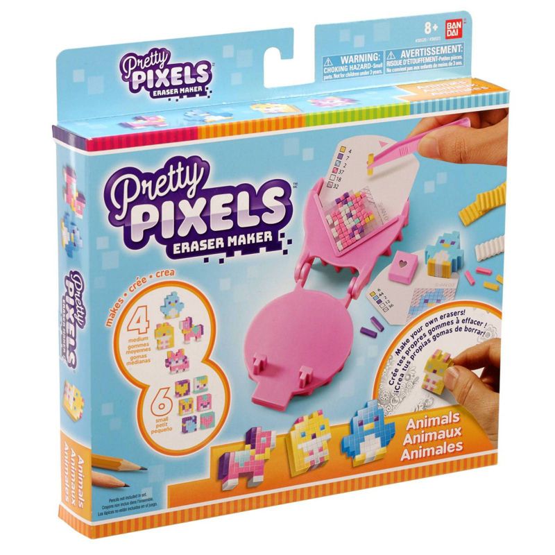 Pretty Pixels Eraser Maker Animal DIY Art Kit