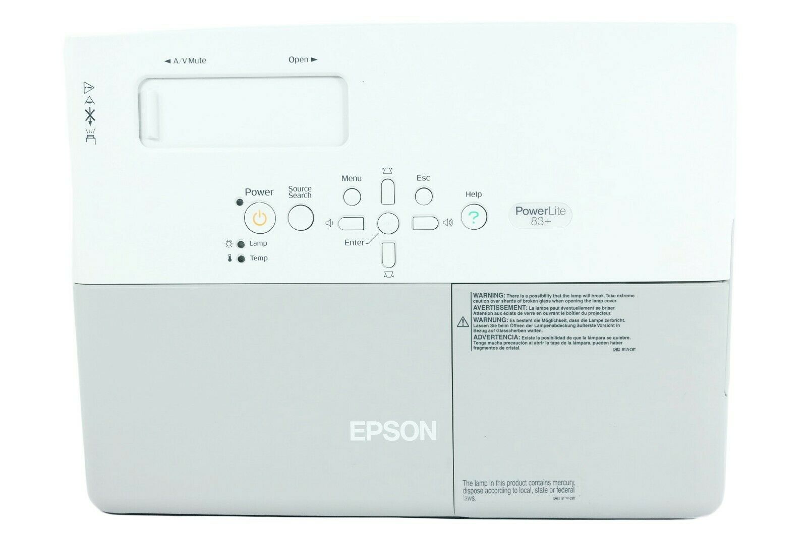 Epson EMP-83H 3LCD Projector 2200 Lumens HD 1080i HDMI-adapter Native Resolution 1024x768 3LCD Professional Gaming Home Movie Theater TeKswamp   Remote Accessories Bundle