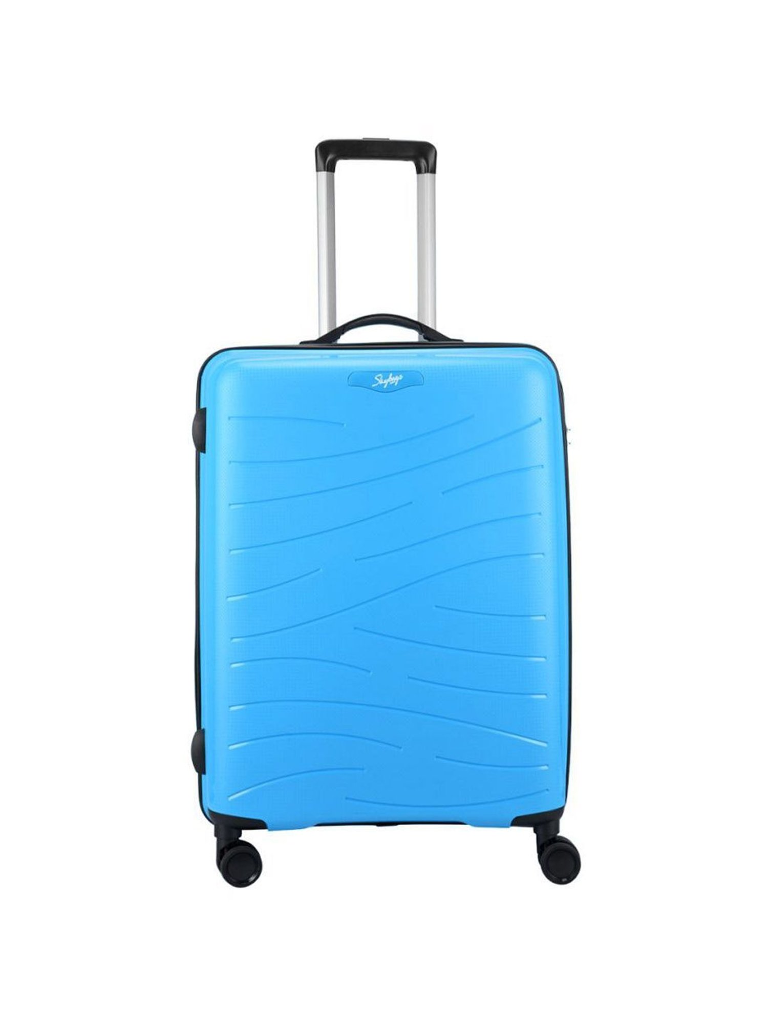 Skybags Maximus Blue Textured Hard Medium Trolley Bag - 29 cm