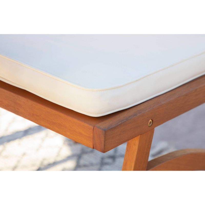 Tanner 2pk Outdoor Cushioned Side Chairs - Natural Brown - Coaster