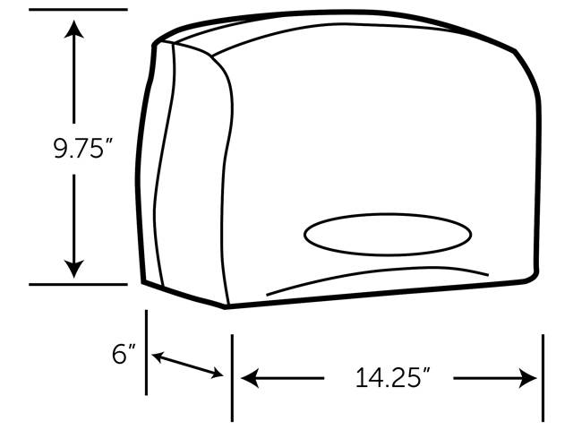 Scott Essential Coreless Jumbo Roll Tissue Dispenser