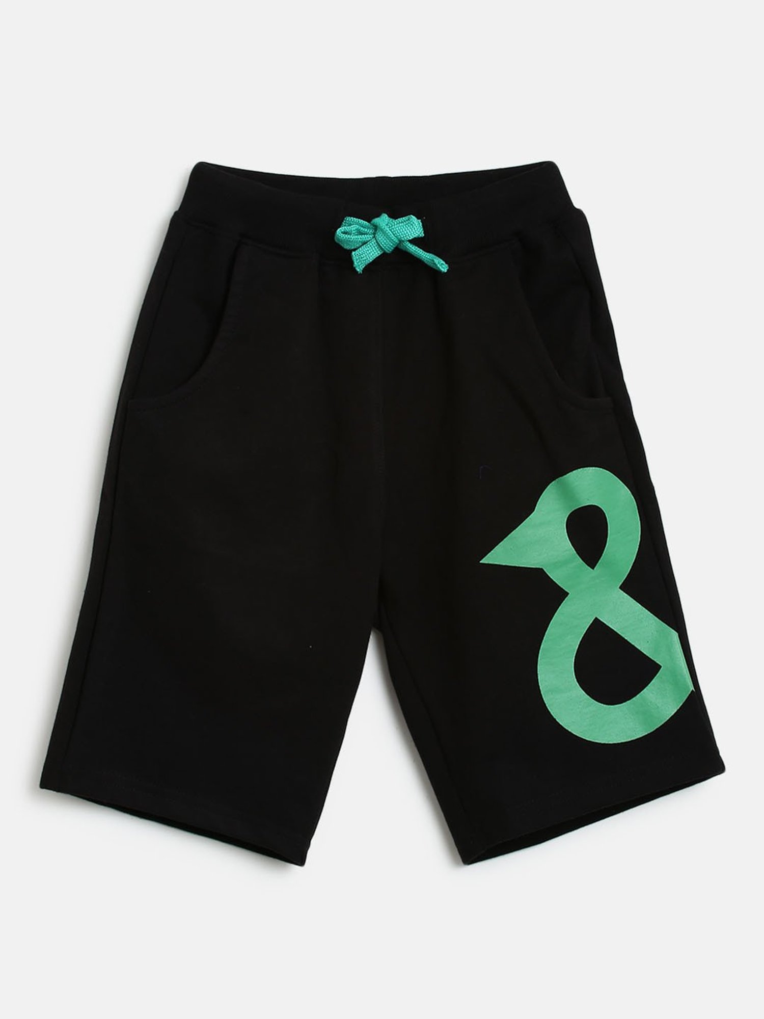 Gini & Jony Kids Brown Solid Bermudas