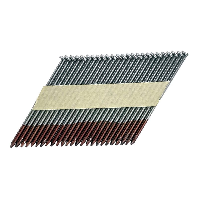 Freeman Tools 34 Degree 0.131 x 3.25 Inch Paper Collated Solid Steel Brite Finish Smooth Shank Clipped Head Framing Nails, 2000 Count